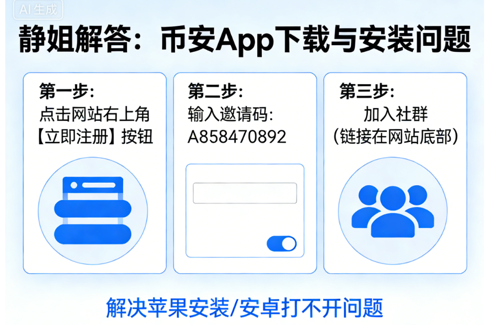 📱 币安App下载安装完整教程 | 静姐手把手教你